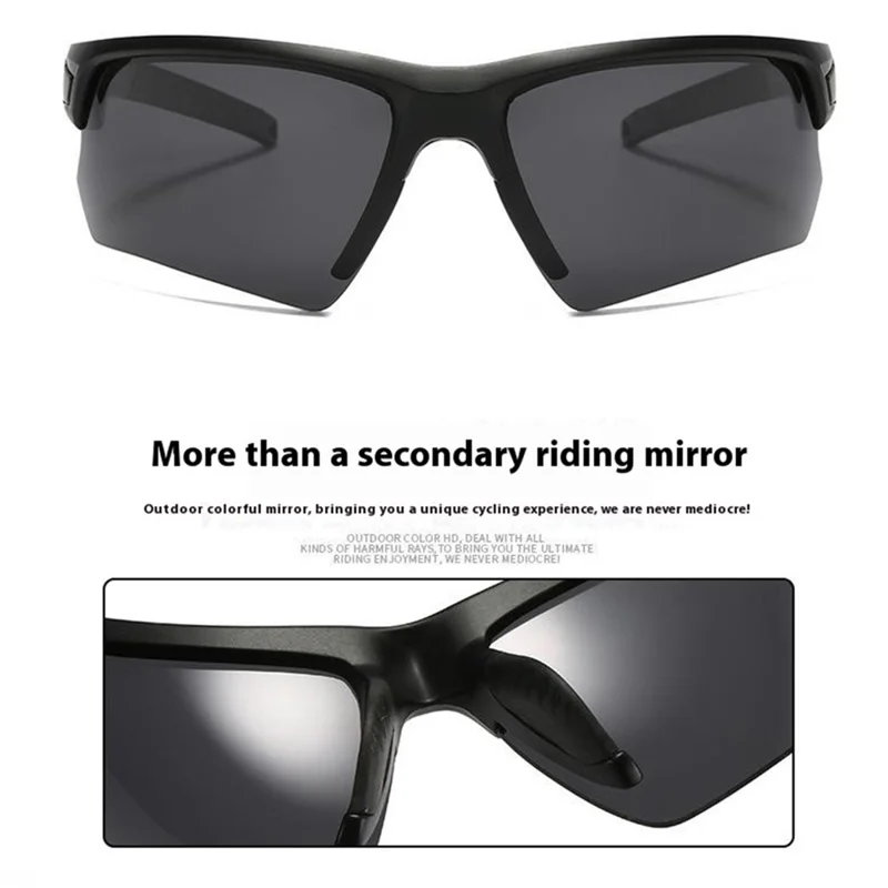 8508 Photochromic Sunglasses UV400 Protection Polarized Glasses Sports Eyewear - Red / Red Mirrored Lens