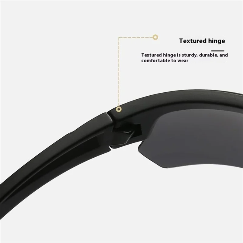 8508 Photochromic Sunglasses UV400 Protection Polarized Glasses Sports Eyewear - Red / Red Mirrored Lens