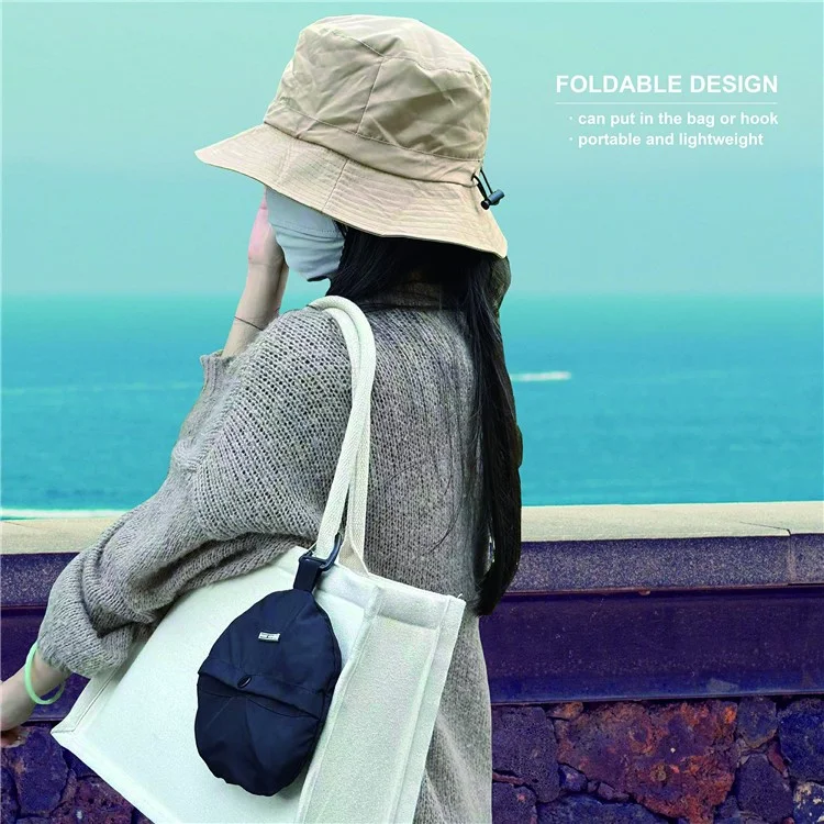 PICTET.FINO RH55 Summer Beach Women Folding Bucket Cap UPF50+ Sun Protection Fisherman Hat - Khaki