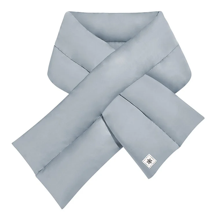 GOLOVEJOY DWJ46 123CM Cachecol de Inverno Mantendo Aquecido Puffer Down Leve para Homens e Mulheres - Cinza Claro