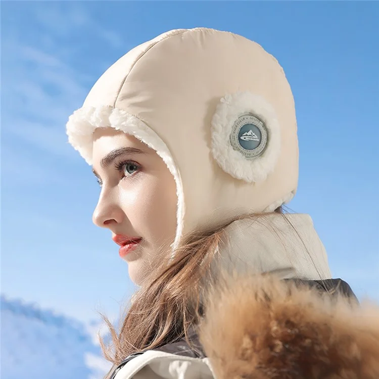 GOLOVEJOY DMZ89 Winter Windproof Bomber Hat Skiing Earflap Beanie Cap Keeping Warm for Cycling Hiking- Pink
