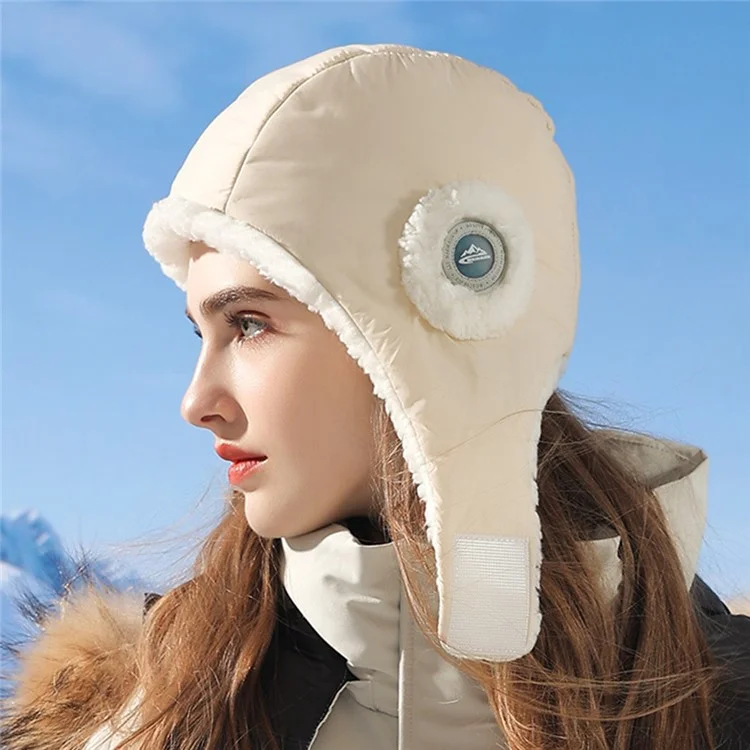 GOLOVEJOY DMZ89 Winter Windproof Bomber Hat Skiing Earflap Beanie Cap Keeping Warm for Cycling Hiking- Pink