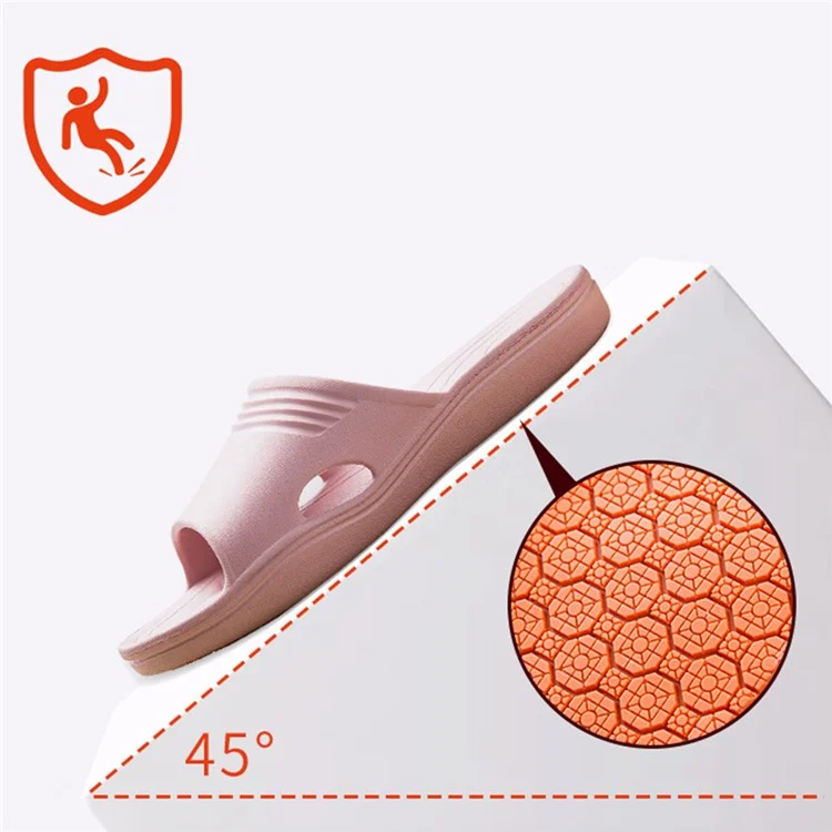9555 1 Paires de Sandales de Bain en PVC Anti-Dérapantes pour Hommes / Femmes - Rose / Taille: 36-37 (Convient aux Tailles: 35-36)