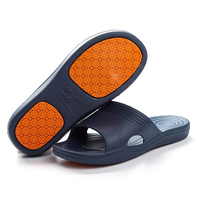 9555 1 Paires de Sandales de Bain en PVC Antidérapantes pour Hommes / Femmes - Bleu Marine / Taille: 46-47 (Convient à la Taille: 45-46)