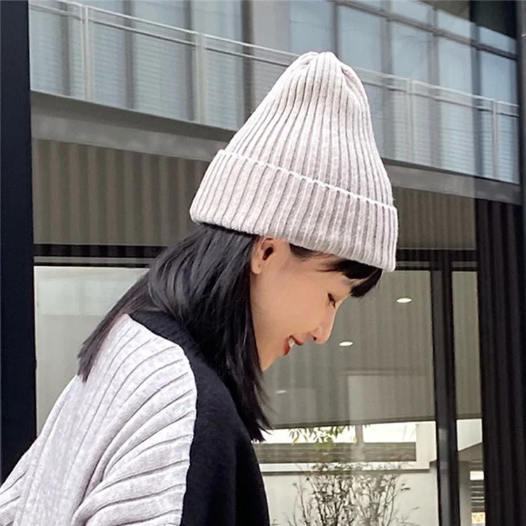DMZ03 Winter Warme Hüte für Erwachsene Warme Strickmütze Polyacryl-Faser Unisex Weiche Mütze - Golden Yellow