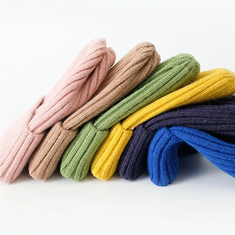 DMZ03 Winter Warme Hüte für Erwachsene Warme Strickmütze Polyacryl-Faser Unisex Weiche Mütze - Golden Yellow