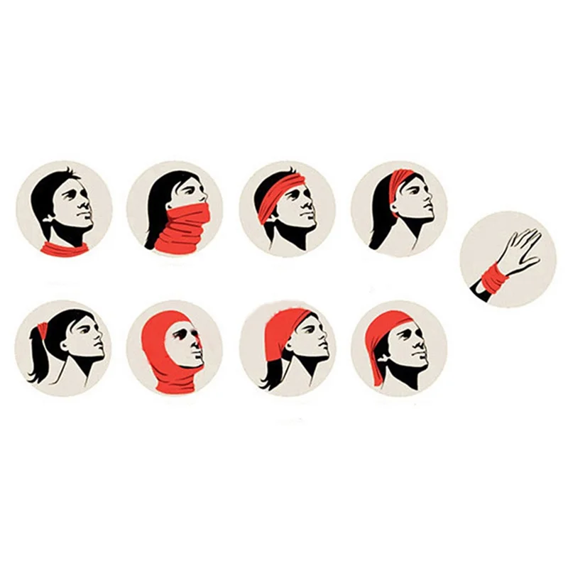 DRNM003 Multifunction Beanie Hat Scarf Soft Stretch Polyester Sweat Headband Cap Hat for Men, Women - Lake Blue