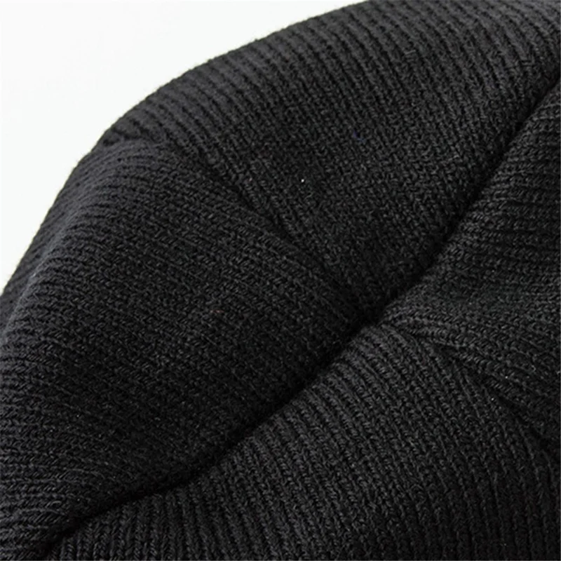 3189MX 80g Knitted Hat Women Men Skullcap Autumn Winter Elastic Beanie Cap - White