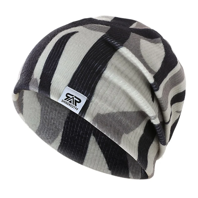 SHINEMEOTH Soft Winter Knit Beanie Hat Warm Windproof Skull Cap for Men and Women - SH-8EE016-08