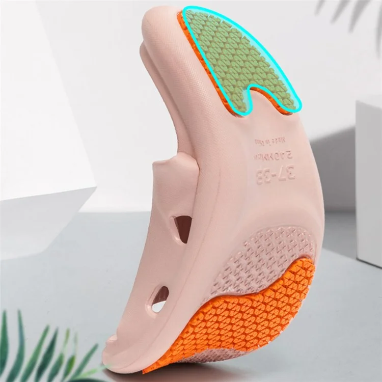 TZLDN LDN10201 Pour Femmes Enceintes, Personnes Âgées, Pantoufles Antidérapantes EVA pour Salle de Bain - Rose / 35-36 (Standard)