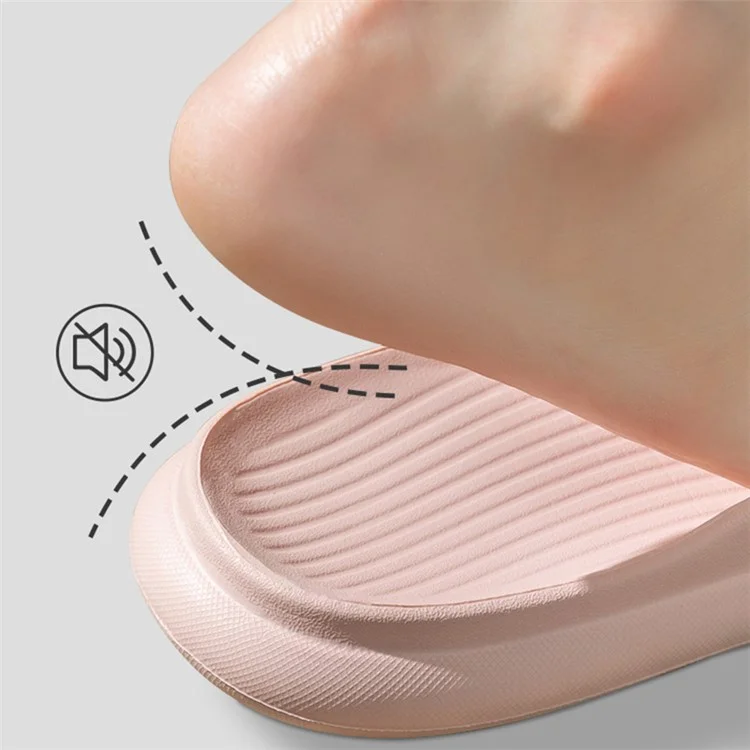 TZLDN LDN10201 For Pregnant Women Elderly Non-Slip Slippers EVA Bathroom Slides - Pink / 36-37 (Standard)