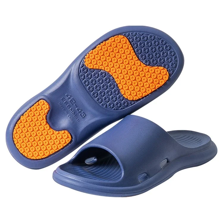 TZLDN LDN10201 For Pregnant Women Elderly Non-Slip Slippers EVA Bathroom Slides - Navy Blue / 46-47 (Standard)