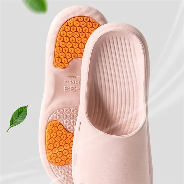TZLDN LDN10201 For Pregnant Women Elderly Non-Slip Slippers EVA Bathroom Slides - Navy Blue / 46-47 (Standard)