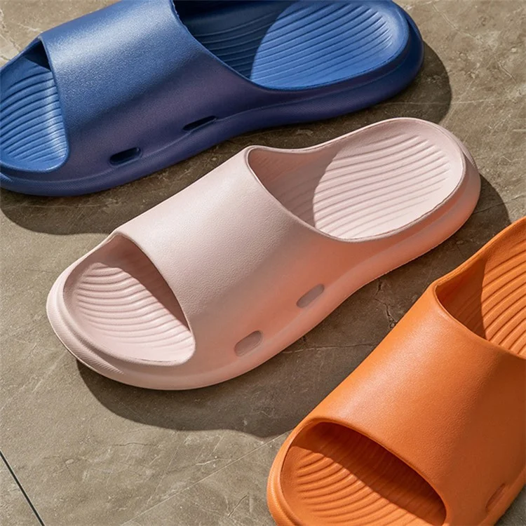 TZLDN LDN10201 For Pregnant Women Elderly Non-Slip Slippers EVA Bathroom Slides - Navy Blue / 46-47 (Standard)