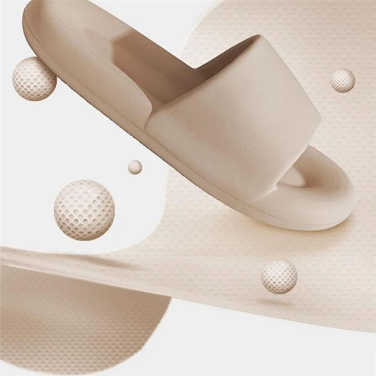 TZLDN LDN7716 Sandales d'intérieur amortissantes en EVA antidérapantes pour la salle de bain - Milky Coffee / 36-37