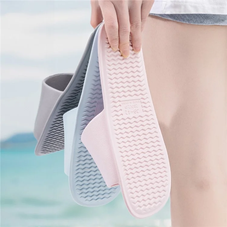 TZLDN LDN7730 Chaussons pliables légers en EVA pour l'intérieur Antidérapants pour les voyages - Gris / S (36-38)