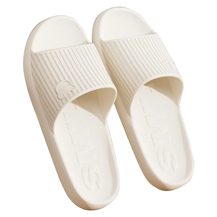TZLDN 618 1 Pair Ultra-light Bathroom Slippers Foldable EVA Shower Shoes - White / 40-41