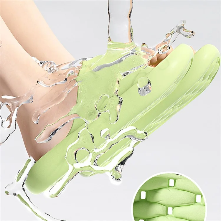 TZLDN LDN8019 1 paire de sandales de bain antidérapantes Drying Hole EVA - Vert foncé / 36-37