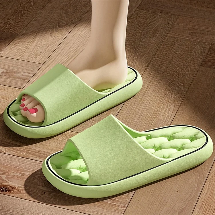 TZLDN LDN8019 1 paire de sandales de bain antidérapantes Drying Hole EVA - Vert foncé / 36-37