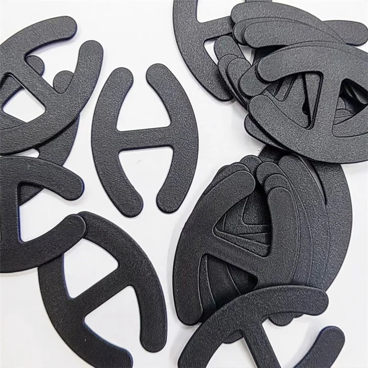 4 pièces H-shaped Bra Sangles Titulaire Plastique Bra Cross Back Clip Anti-slip Boucles - Noir