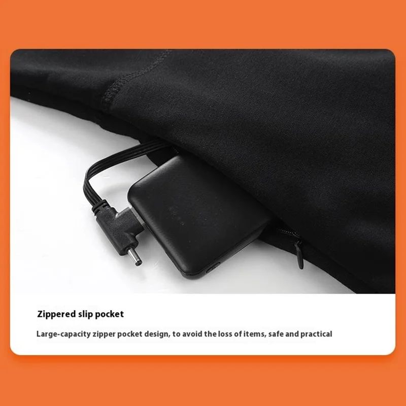 1805-30 Winter 30 Heating Zones Thermal Underwear Electric Heating Cold-proof Underwear Suit (without Power Bank) - Grey / 3XL