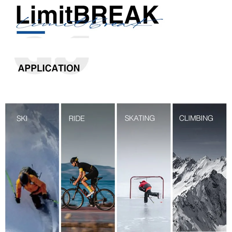 GOLOVEJOY SGY05 Outdoor Ski Quick Drying Long Sleeve Top Pants Winter Compression Clothing Set - Black / L