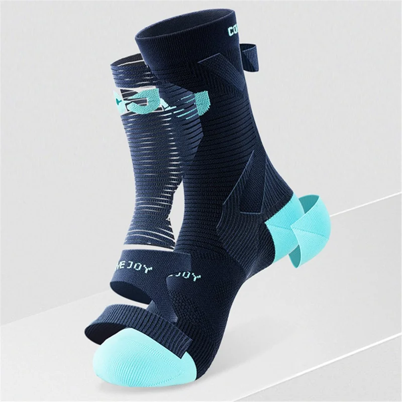 GOLOVEJOY Compressfit Elastische Radfahrersocken, atmungsaktiv, hoher Schaft, Outdoor-Sportssocken - Grün / 40-44