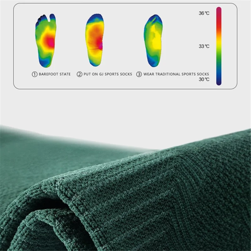 GOLOVEJOY Compressfit Elastic Cycling Socks Breathable High Tube Outdoor Sports Socks - Gris / 40-44