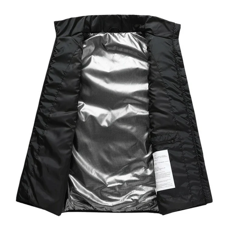 M01 Winter 26 Heating Zones Warm Jacket Outdoor 3-Gear Electric Heated Zipper Vest (Without Power Bank) - Blue / 7XL
