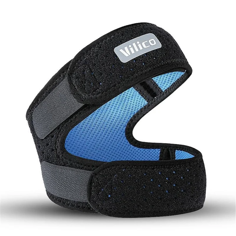 VILICO AB081 Adjustable Patella Stabilizer Knee Strap Brace Knee Support Sports Protective Gear - Black  /  Blue