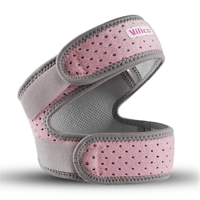 VILICO AB081 Adjustable Patella Stabilizer Knee Strap Brace Knee Support Sports Protective Gear - Pink