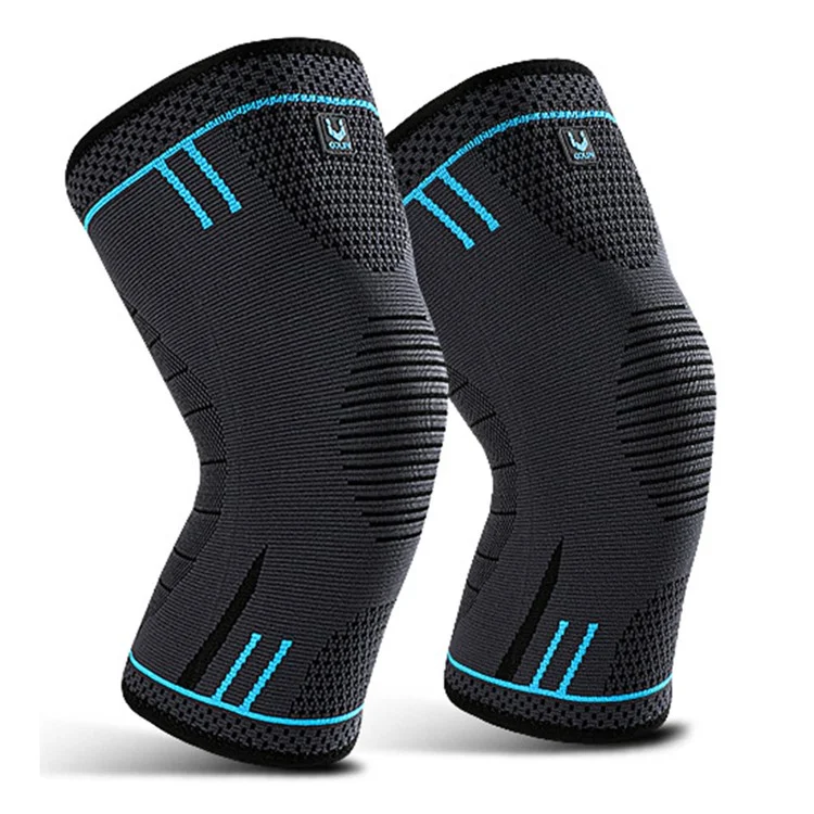 VILICO AB080 1 Pair Knee Braces Cycling Summer Shock-Absorbed Knee Compression Sleeves Wraps - Blue / L