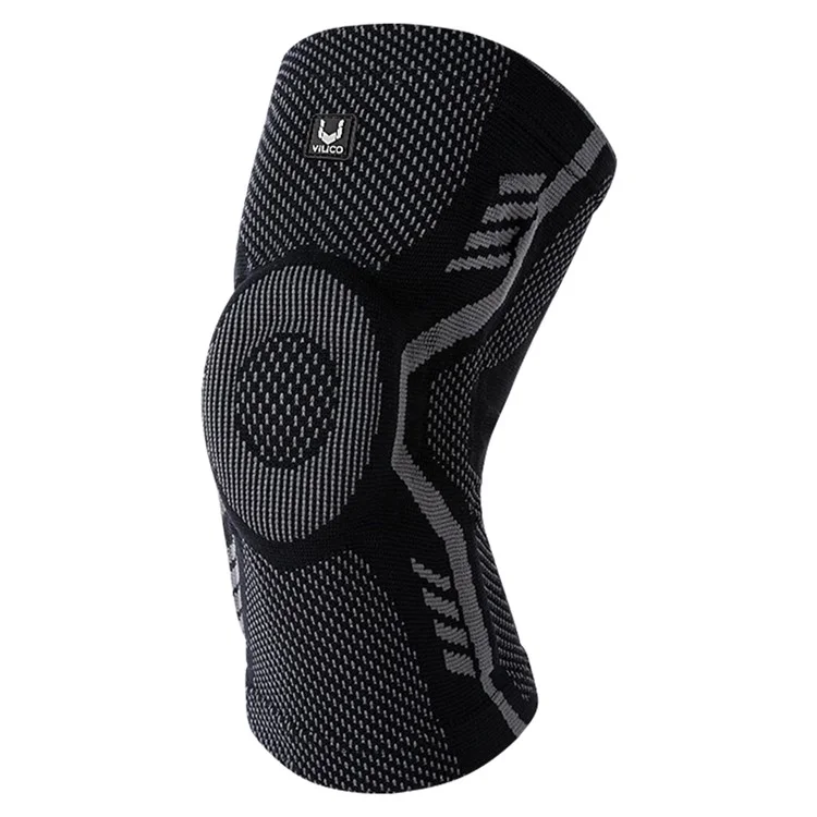 VILICO Anti-Slip Knee Brace Support Breathable Knee Compression Sleeve Wrap - Black / M
