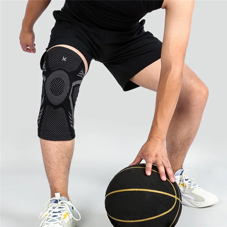 VILICO Anti-Slip Knee Brace Support Breathable Knee Compression Sleeve Wrap - Black / M