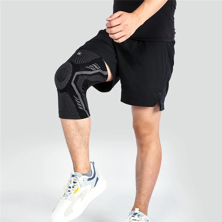 VILICO Anti-Slip Knee Brace Support Breathable Knee Compression Sleeve Wrap - Black / M