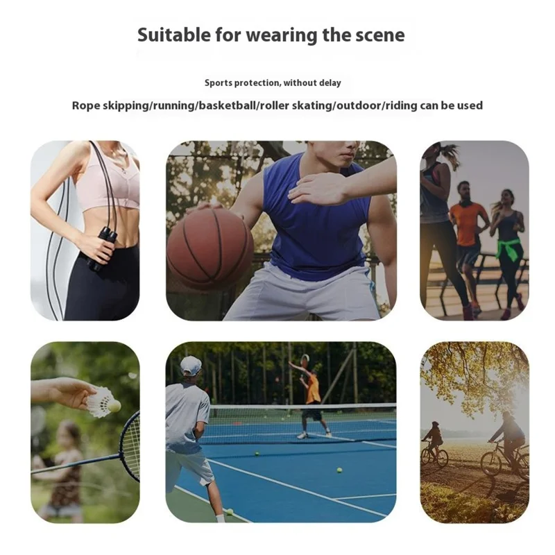 VILICO AB084 Shock-Absorbed Knee Brace Support Sports Knee Compression Wrap - Black / L