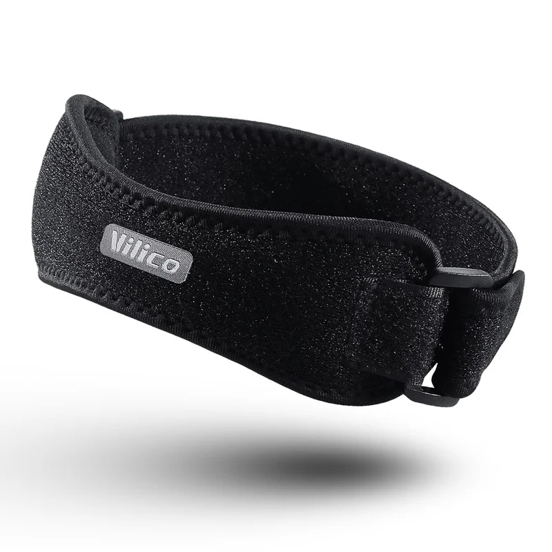 Opaska na rzepkę VILICO AB077 z dwukierunkową kompresją, opaska na kolano, wsparcie stawu kolanowego, sprzęt ochronny do sportu