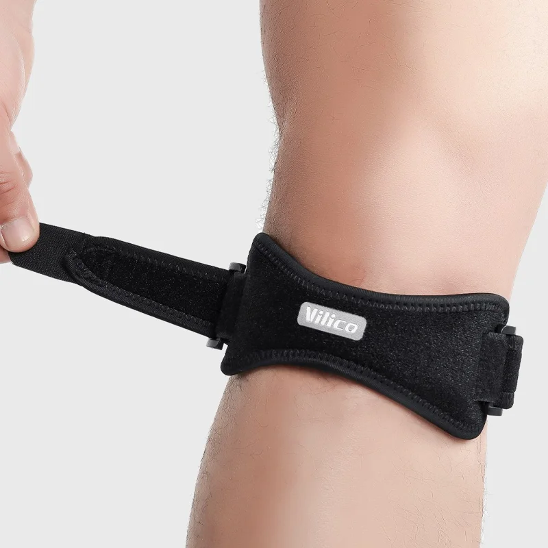 Opaska na rzepkę VILICO AB077 z dwukierunkową kompresją, opaska na kolano, wsparcie stawu kolanowego, sprzęt ochronny do sportu