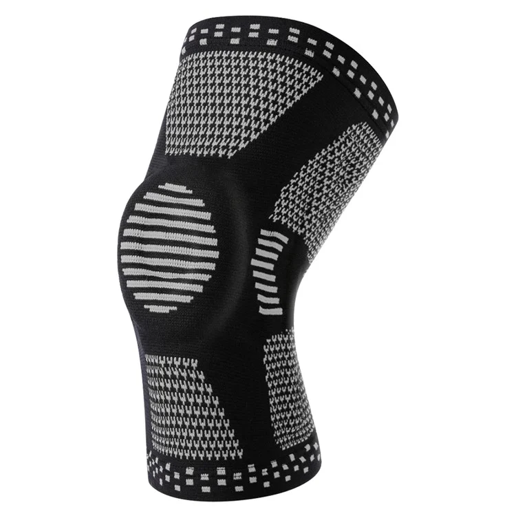 VILICO AB113 Soporte de rodilla transpirable, manguito de compresión antideslizante para verano - Negro / M
