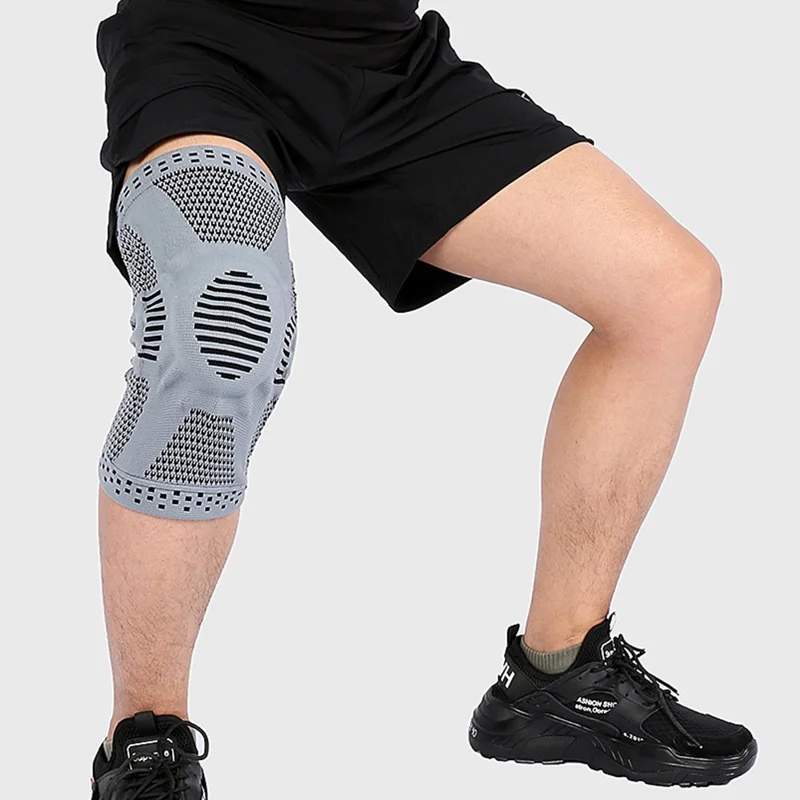 VILICO AB113 Breathable Knee Brace Support Summer Anti-Slip Knee Compression Sleeve Wrap - Black / XL