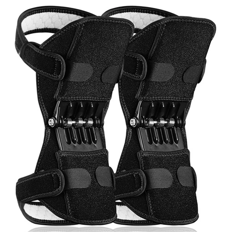 AB037 1 Pair Squat Knee Protection Booster Knee Brace for Meniscus Tear - Black