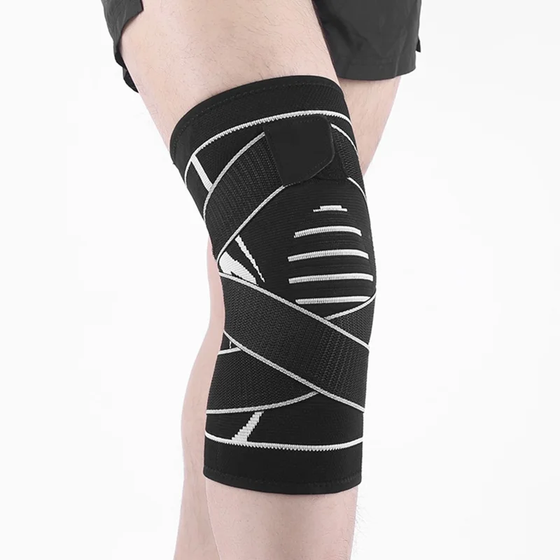 VILICO AB030A Opaska na kolano z antypoślizgowym wsparciem Oddychająca opaska kompresyjna na kolano - M