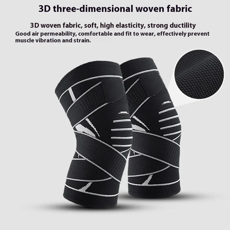 VILICO AB030A Opaska na kolano z antypoślizgowym wsparciem Oddychająca opaska kompresyjna na kolano - M