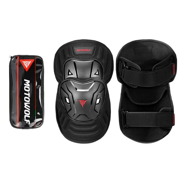 MOTOWOLF MDL1029B 1 Paar Motorrad-Kniepolster Stoßabsorbierendes Knie-Dämpfungssystem Sportschutz
