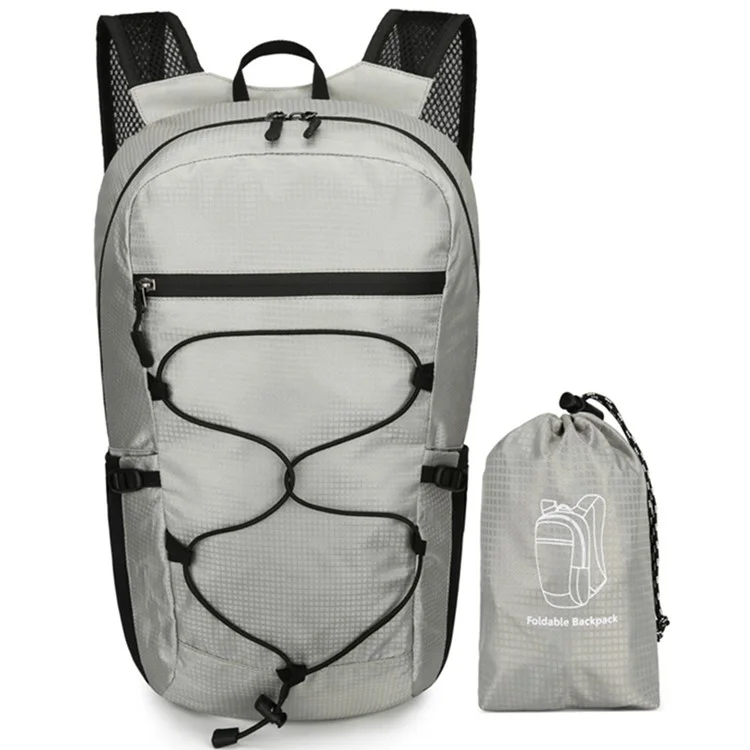 VANAHEIMR 531 Foldable Outdoor Backpack Nylon Climbing Hiking Daypack - Light Grey