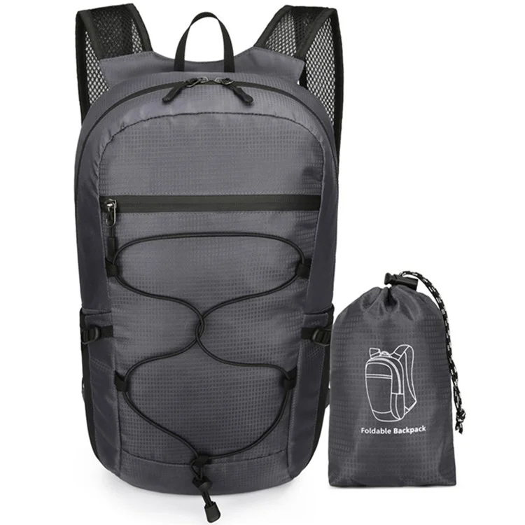 VANAHEIMR 531 Foldable Outdoor Backpack Nylon Climbing Hiking Daypack - Dark Grey