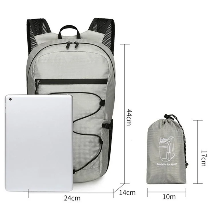 VANAHEIMR 531 Foldable Outdoor Backpack Nylon Climbing Hiking Daypack - Dark Grey