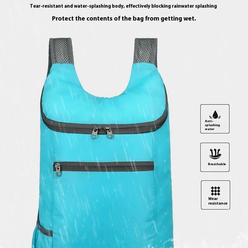VANAHEIMR 622 Ultra-light Foldable Outdoor Backpack Oxford Cloth Climbing Hiking Daypack - Orange