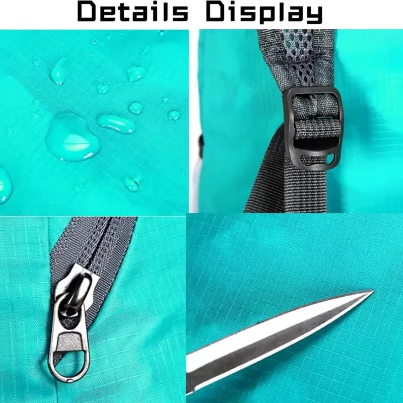 VANAHEIMR 600 Ultra-light Foldable Outdoor Climbing Hiking Backpack Travel Daypack - Blue