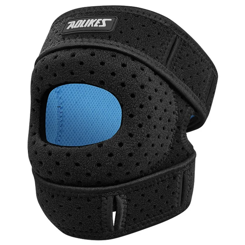 AOLIKES 7927 1Pc Sports Compression Patella Strap Running Cycling Shock Absorption Knee Patella Brace - Black